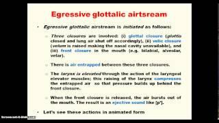 UM5A Phonetics  Glottalic airstream