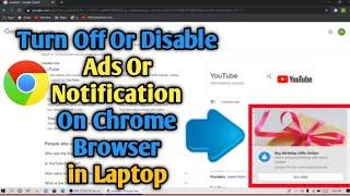 How To Disable Notification   In Chrome Browser in Laptop  |Disable Chrome Notification task Bar