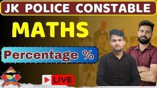 02 Jkp Constable Maths Class .|| Jkp maths Question Paper/ #percentage