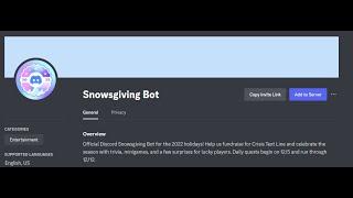 Snowgiving Bot 2022