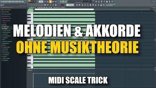 FL Studio - Melodien und Akkorde erstellen OHNE Musiktheorie | Midi Scales Trick