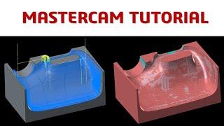 MasterCAM 2021 Tutorial #91 | Mill 3D Machining Toolpath | Mold Making
