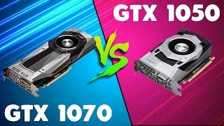 GTX 1070 vs GTX 1050 Comparison