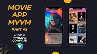 Mvvm Movie App in Android Jetpack Compose part#2 Navigation and home screen.