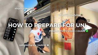 HOW I PREPARE FOR UNI | My Ultimate Productivity Guide | Vlog | My routine | Medschool // PETER LE