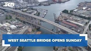 West Seattle Bridge opens Sunday