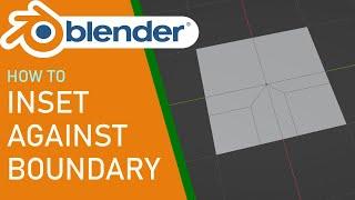 Blender how to inset against boundary