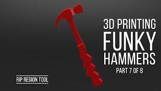 RIP REGION TOOL in Blender 2.9 for FUNKY HAMMER 3D Print Design (2020)