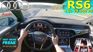 2023 Audi RS6 Avant (600 PS) TOP SPEED AUTOBAHN DRIVE POV