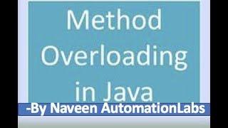 What is Method and Method Overloading in Java