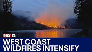 Wildfires intensifying across the West Coast | FOX 13 Seattle