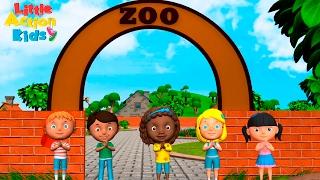 Zoo Song | We're Going to the Zoo | Kindergarten & Preschool Songs| Sing & Dance Little Action Kids