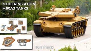 Turkish Army M60A3 Tanks with Roketsan New Armoured Turret