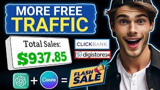 TRAFFIC ALERT?! $937.85 Using Digistore24/Clickbank | How to Promote Affiliate Links [Quiz Method]