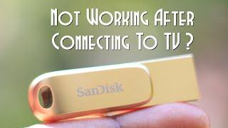 SanDisk Dual Drive Luxe GOLD not getting detected on TV  | How to make flash drive work on TV