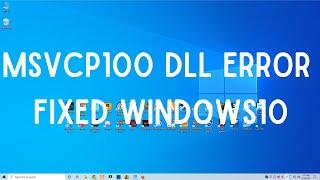 [2021] How To Fix msvcr100.dll Missing Error Windows 10 32 bit/64 bit 