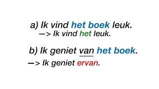 The use of ER and preposition in Dutch - Er + prepositie - Learn intermediate advanced Dutch