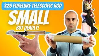 $25 telescopic BFS Purelure rod! Unboxing and fishing