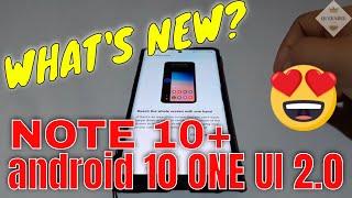 ANDROID 10 ONE UI 2 ON THE NOTE 10 PLUS