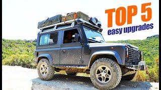 TOP 5 EASY UPGRADES for your Land Rover Defender