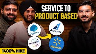 From Tier 3 to Razorpay and Walmart [1400% Hike] | Service to Product Based Company| Placement 2023