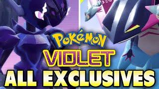 All 23 Pokemon VIOLET EXCLUSIVES & Where To Find Them EASY!