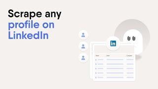 LinkedIn Profile Scraper - Scrape data from any LinkedIn profile
