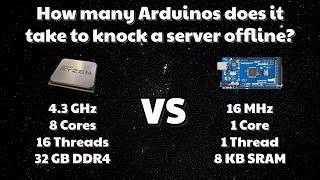 How many Arduinos does it take to knock a server offline?