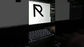 AR letter logo create in adobe illustrator #shorts  #letterlogo #adobeillustrator #initial