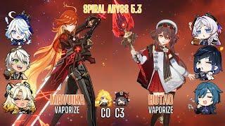 C0 Mavuika Vaporize  - C3R1 Hutao Citlali Vaporize | Spiral Abyss 5.3 | Genshin Impact 5.3