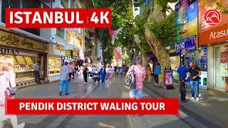 Istanbul 2023 Pendik Attractive District In Asian Side 21 July Walking Tour|4k 60fps