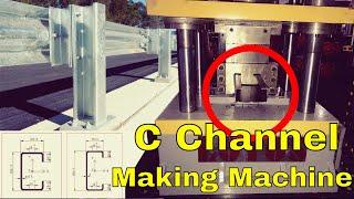 【C Channel Making Machine】: C Beam Roll Forming Machine | post beam making machine