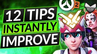 12 TIPS to INSTANTLY IMPROVE in Overwatch 2 - NEW BEGINNERS GUIDE