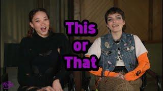 This or That with Ashley Moore & Camren Bicondova | MyTime Movie Network