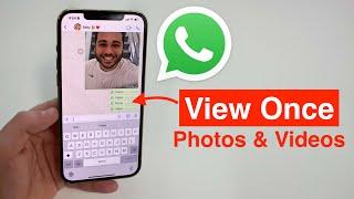How To Send DISAPPEARING Photos & Videos on WhatsApp (View Once)