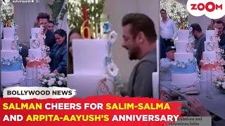 Salman Khan is ALL SMILES celebrating mom-dad Salim-Salma and Arpita-Aayush’s wedding anniversaries