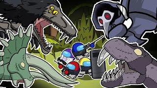 [SCP vs Zombie Dinosaurs] All Episode l Among Us Animation