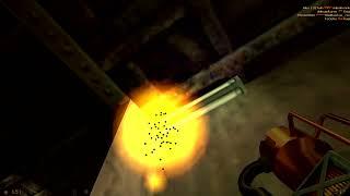 Glitch bug in Half Life on the Crossfire map with the Tau Cannon #counterstrike #games #halflife 