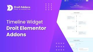 Timeline Widget | Droit Addons for Elementor