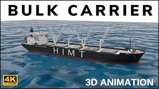 Bulk Carrier 3D Animated Explanation | Ship Terminology | Virtual Tour of a Bulk Carrier