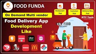 Food Ordering App like Swiggy and Zomato ||  Multi Vendor Food Delivery  App || #FoodApp #RTYTech