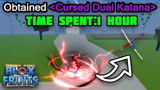 I Speedran Cursed Dual Katana Puzzle on a New Account | Blox Fruits