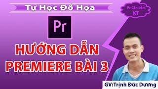 Hướng dẫn sử dụng Adobe Premiere cho người mới bắt đầu | Bài 3 | Tự Học Đồ Hoạ