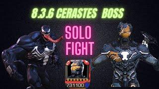 Act 8.3.6 CERASTES Boss Vs Venom Solo Fight mcoc hearthacker