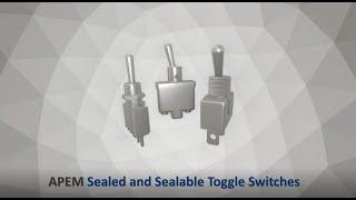 Sealed and Sealable Toggle Switches | APEM