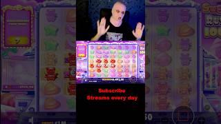 My first Big Win in Sugar Rush #sugarush #casino #casinoonline #casinostream #slots #pragmaticplay