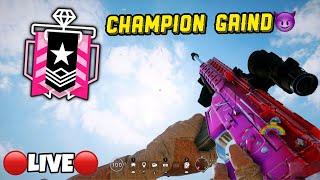 GRINDING TO CHAMPIONS LEAGUE *LIVE* Rainbow Six Siege | CrispyDan