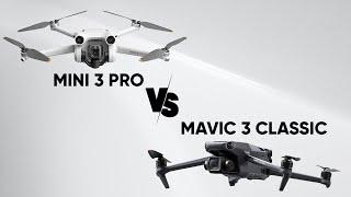 DJI Mavic 3 classic vs DJI Mini 3 Pro