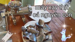 test máy xay thịt cá bằng tay | Test the manual meat and fish grinder