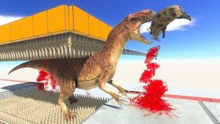 SPIKE FLOOR TRAP Who Can Escape? Animal Revolt Battle Simulator